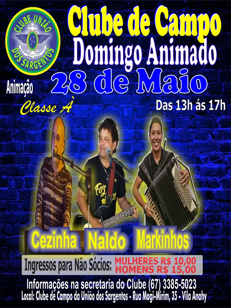 Domingo Animado no Clube de Campo 28/05/2023